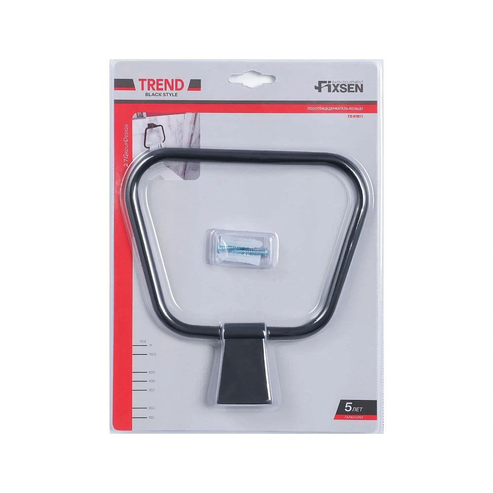 Полотенцедержатель FIXSEN TREND FX-97811 черный — Изображение 3