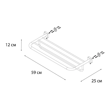Полотенцедержатель FIXSEN KVADRO FX-61315 хром Полотенцедержатель FIXSEN KVADRO FX-61315 хром