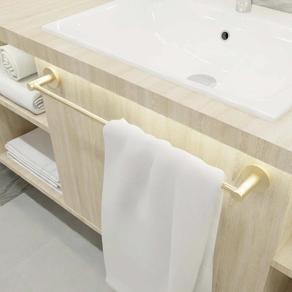 Полотенцедержатель FIXSEN COMFORT GOLD FX-87001 золото матовое — Изображение 4