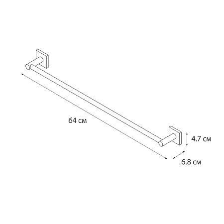 Полотенцедержатель FIXSEN LUX CHROME FX-15001A хром Полотенцедержатель FIXSEN LUX CHROME FX-15001A хром