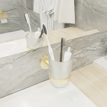 Стакан FIXSEN COMFORT GOLD FX-87006 золото матовое Стакан FIXSEN COMFORT GOLD FX-87006 золото матовое