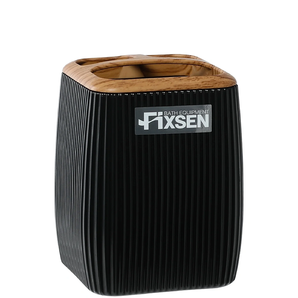 Стакан FIXSEN BLACK WOOD FX-401-3 черный/коричневый — Изображение 1