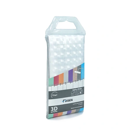 Штора для ванны FIXSEN 3D FX-3003E прозрачный Штора для ванны FIXSEN 3D FX-3003E прозрачный