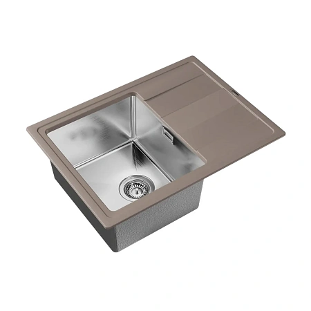 Кухонная мойка Florentina КОМБИ 21.390.B0650.305 грей Кухонная мойка Florentina КОМБИ 21.390.B0650.305 грей