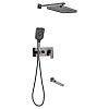 Душевая система Fmark FS8750-3Q встраиваемая, графит Душевая система Fmark FS8750-3Q встраиваемая, графит