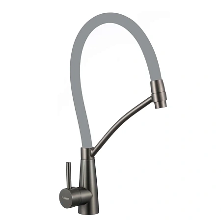 Смеситель для кухни Fmark FS8255Q-04 с гибким изливом, графит Смеситель для кухни Fmark FS8255Q-04 с гибким изливом, графит