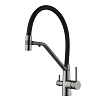 Смеситель для кухни Fmark FS1462-Q01 с подключением к фильтру, графит Смеситель для кухни Fmark FS1462-Q01 с подключением к фильтру, графит