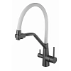 Смеситель для кухни Fmark FS0662-Q02 с подключением к фильтру, графит Смеситель для кухни Fmark FS0662-Q02 с подключением к фильтру, графит