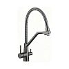 Смеситель для кухни Fmark FS0762Q-V2 с подключением к фильтру, графит/серый