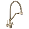 Смеситель для кухни Fmark FS0762C-V2 с подключением к фильтру, золото матовое Смеситель для кухни Fmark FS0762C-V2 с подключением к фильтру, золото матовое
