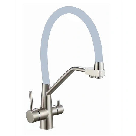 Смеситель для кухни Fmark FS0662-L04 с подключением к фильтру, сатин Смеситель для кухни Fmark FS0662-L04 с подключением к фильтру, сатин