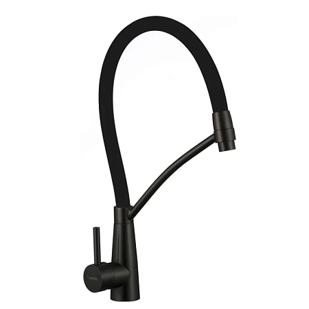 Смеситель для кухни Fmark FS8255H-01 с гибким изливом, черный Смеситель для кухни Fmark FS8255H-01 с гибким изливом, черный