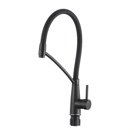 Смеситель для кухни Fmark FS8255-H с гибким изливом, черный Смеситель для кухни Fmark FS8255-H с гибким изливом, черный