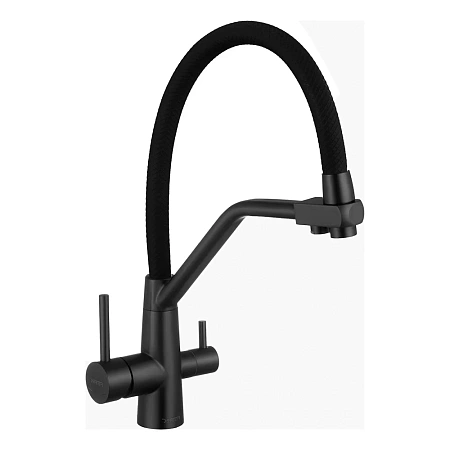 Смеситель для кухни Fmark FS0662-XH01 с подключением к фильтру, черный Смеситель для кухни Fmark FS0662-XH01 с подключением к фильтру, черный
