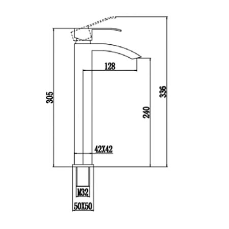 Смеситель для раковины Fmark FS8611C золото матовое Смеситель для раковины Fmark FS8611C золото матовое