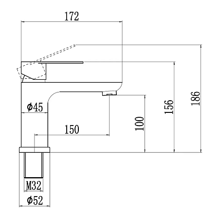 Смеситель для раковины Fmark FS8801C золото матовое Смеситель для раковины Fmark FS8801C золото матовое