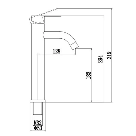 Смеситель для раковины Fmark FS8211A хром Смеситель для раковины Fmark FS8211A хром