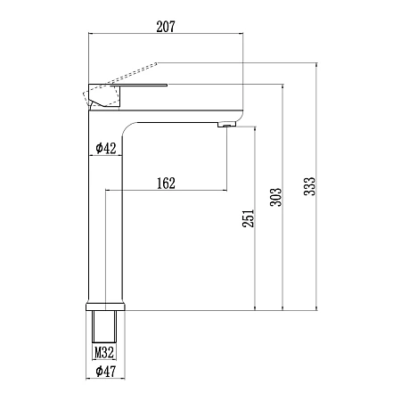 Смеситель для раковины Fmark FS8811C золото матовое Смеситель для раковины Fmark FS8811C золото матовое