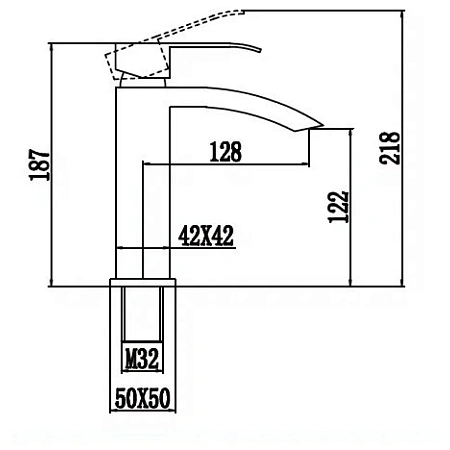 Смеситель для раковины Fmark FS8601H черный Смеситель для раковины Fmark FS8601H черный