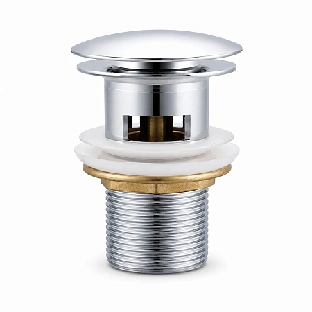 Донный клапан Frap F65-4 с переливом, хром Донный клапан Frap F65-4 с переливом, хром