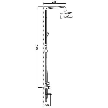 Душевая система FRAP F2428 хром Душевая система FRAP F2428 хром