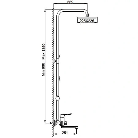 Душевая система FRAP F2449 хром/белый Душевая система FRAP F2449 хром/белый
