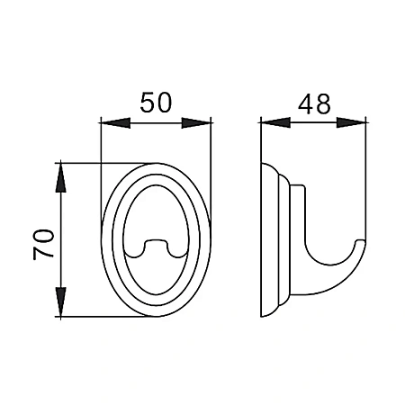 Крючок FRAP F1505-1 хром Крючок FRAP F1505-1 хром