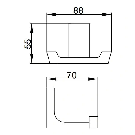 Крючок FRAP F30605-2 хром Крючок FRAP F30605-2 хром