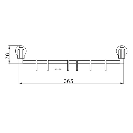 Крючок FRAP F3315-5 хром Крючок FRAP F3315-5 хром