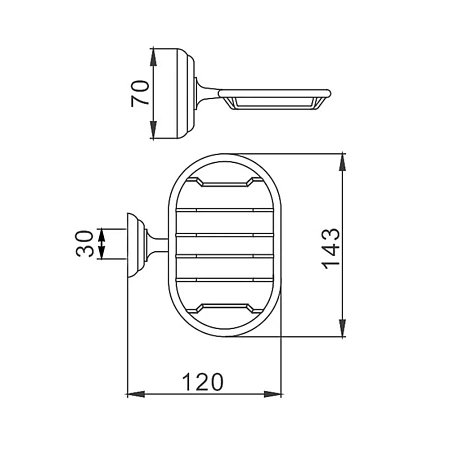 Мыльница FRAP F1502-1 хром Мыльница FRAP F1502-1 хром