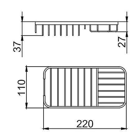 Полка FRAP F337 хром Полка FRAP F337 хром