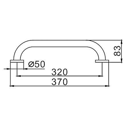 Поручень FRAP F1718 хром Поручень FRAP F1718 хром