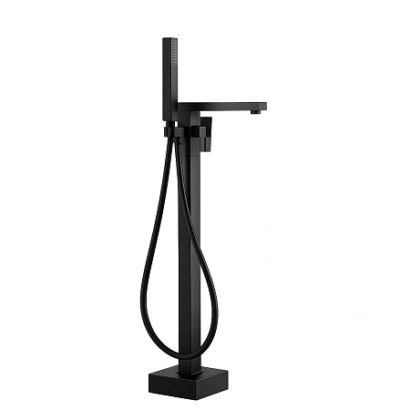 Смеситель для ванны FRAP F3091-6 напольный, черный Смеситель для ванны FRAP F3091-6 напольный, черный