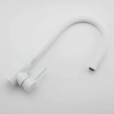Смеситель для кухни FRAP F40994-8 с гибким изливом, белый Смеситель для кухни FRAP F40994-8 с гибким изливом, белый