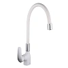 Смеситель для кухни FRAP F4453-03 с гибким изливом, белый Смеситель для кухни FRAP F4453-03 с гибким изливом, белый