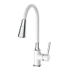 Смеситель для кухни FRAP F4044-8 с гибким изливом, белый Смеситель для кухни FRAP F4044-8 с гибким изливом, белый