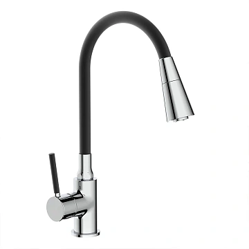 Смеситель для кухни FRAP F4044 с гибким изливом, хром