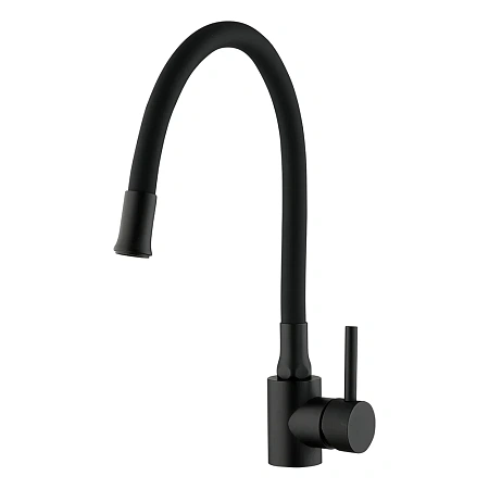 Смеситель для кухни FRAP F40994-6 с гибким изливом, черный Смеситель для кухни FRAP F40994-6 с гибким изливом, черный