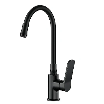 Смеситель для кухни FRAP F4462 с гибким изливом, черный