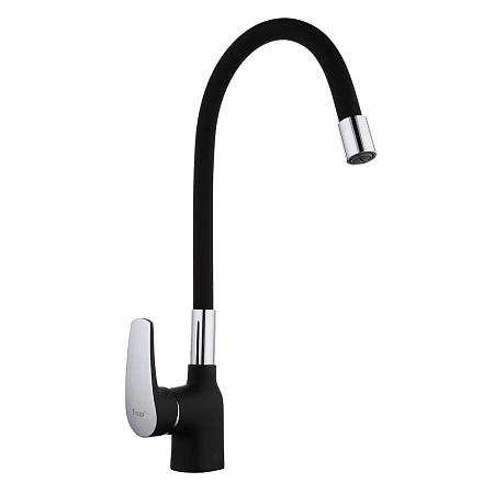 Смеситель для кухни FRAP F4453-04 с гибким изливом, черный Смеситель для кухни FRAP F4453-04 с гибким изливом, черный