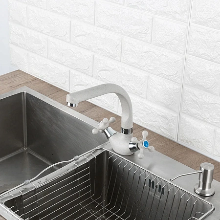 Смеситель для кухни FRAP F5408-10 светло-бежевый Смеситель для кухни FRAP F5408-10 светло-бежевый