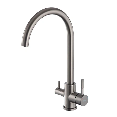 Смеситель для кухни FRAP F43899-49 с подключением к фильтру, оружейная сталь Смеситель для кухни FRAP F43899-49 с подключением к фильтру, оружейная сталь
