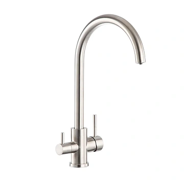 Смеситель для кухни FRAP F43899-45 с подключением к фильтру, сатин