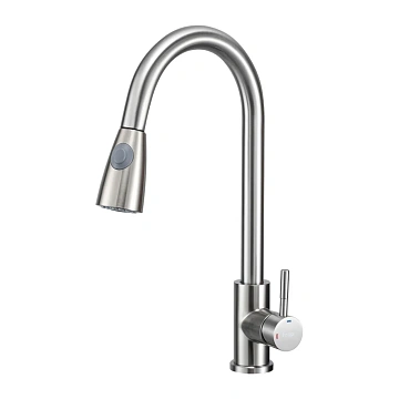 Смеситель для кухни FRAP F60991-5 с выдвижным изливом, сатин