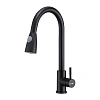 Смеситель для кухни FRAP F60991-6 с выдвижным изливом, черный Смеситель для кухни FRAP F60991-6 с выдвижным изливом, черный
