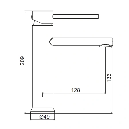 Смеситель для раковины Frap F10899-26 черный Смеситель для раковины Frap F10899-26 черный