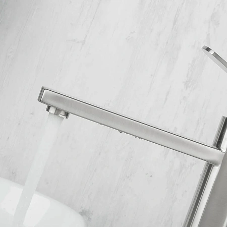 Смеситель для раковины Frap F10805-2 сатин Смеситель для раковины Frap F10805-2 сатин