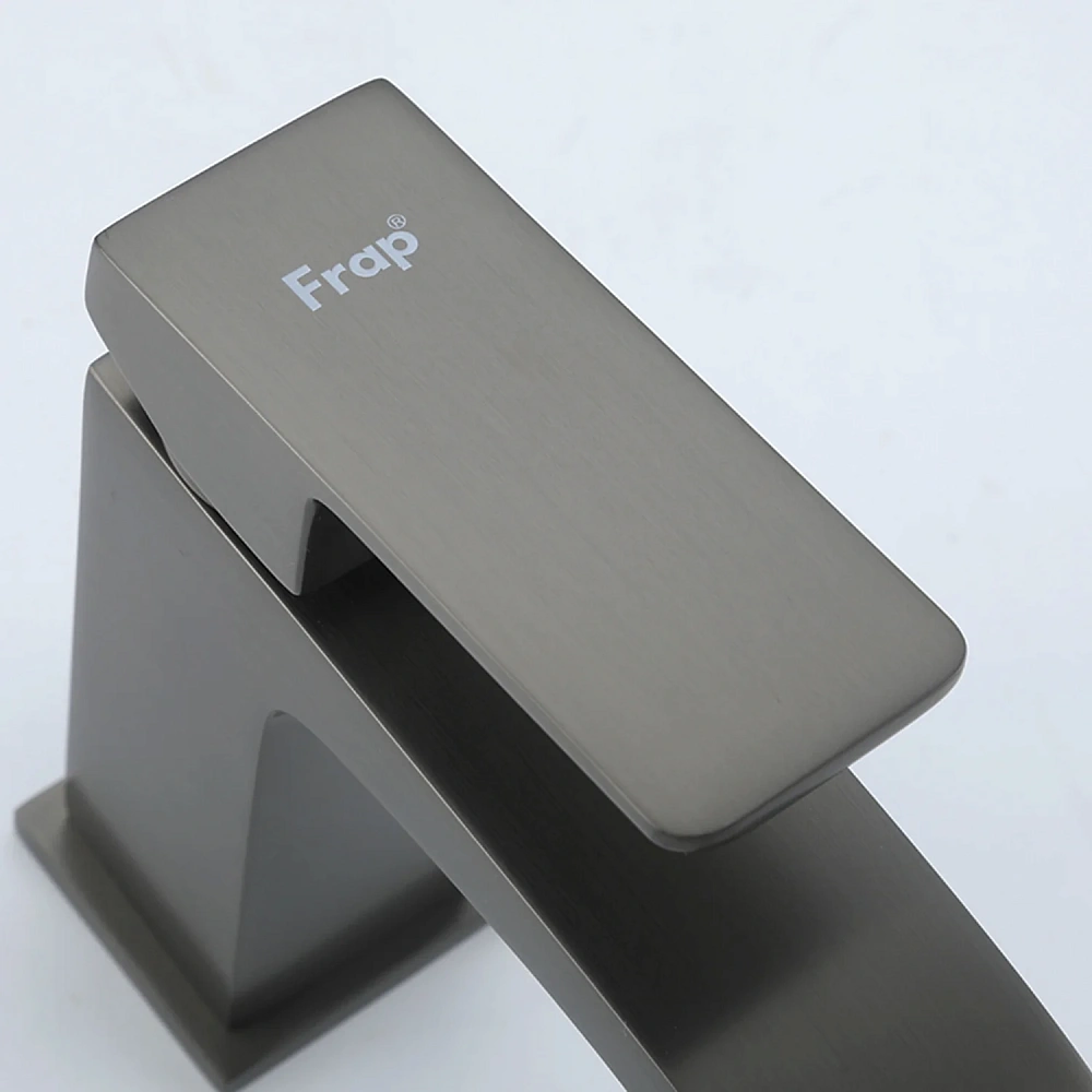 Смеситель для раковины Frap F1076-9 оружейная сталь — Изображение 7