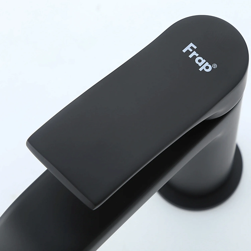 Смеситель для раковины Frap F1075-6 черный — Изображение 9