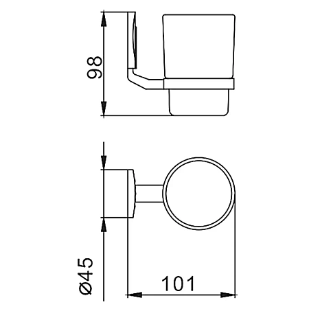 Стакан FRAP F3306 хром Стакан FRAP F3306 хром